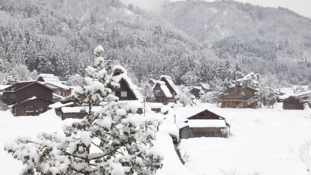 雪国の屋根修理